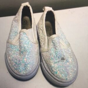 Glittery Kids Slip-On Sneakers